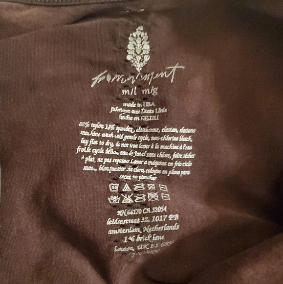 🤩New without tags free people washed black good karma bodysuit size M/L - Picture 8 of 9